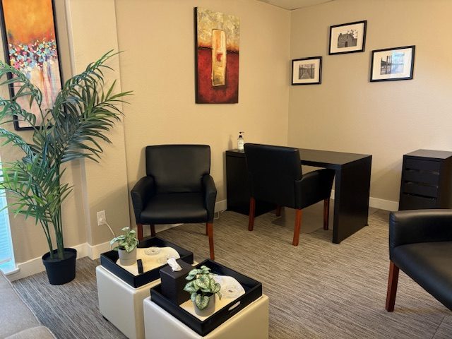 Person undergoing Neurofeedback at EBCC Danville
